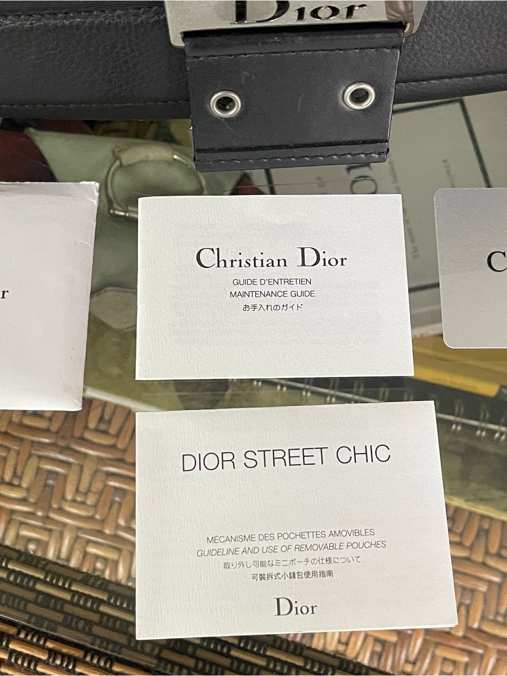 Christian Dior Street Chic Black Leather Saddle Bag with Silver Dior Plaque - Picture 10 of 11